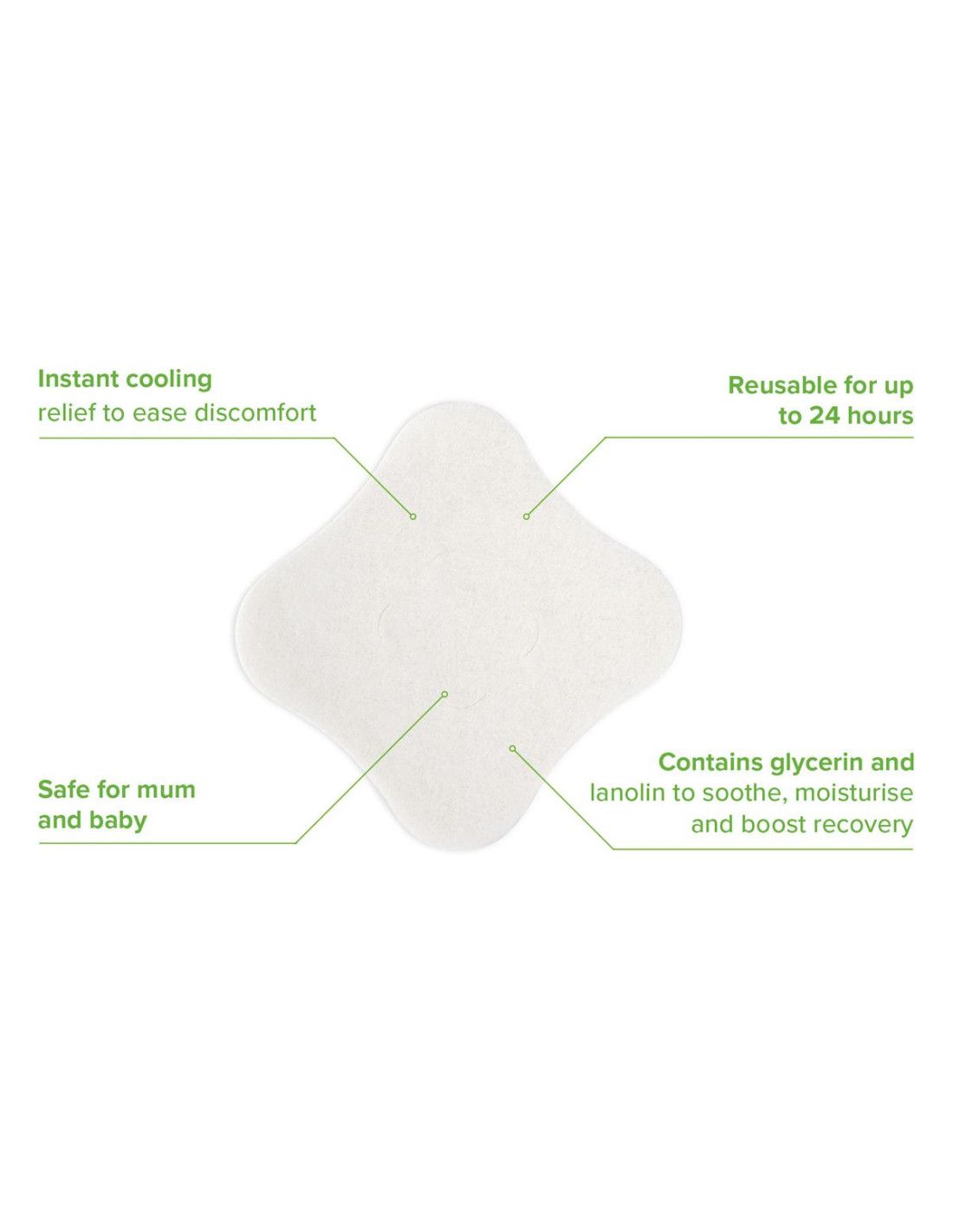 Haakaa Beruhigende Hydrogel Brustwarzenpads