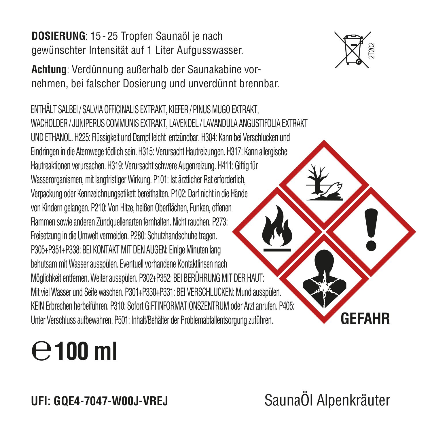 ZirbenFamilie® 4er KOMBI-SPAR Set SaunaÖle