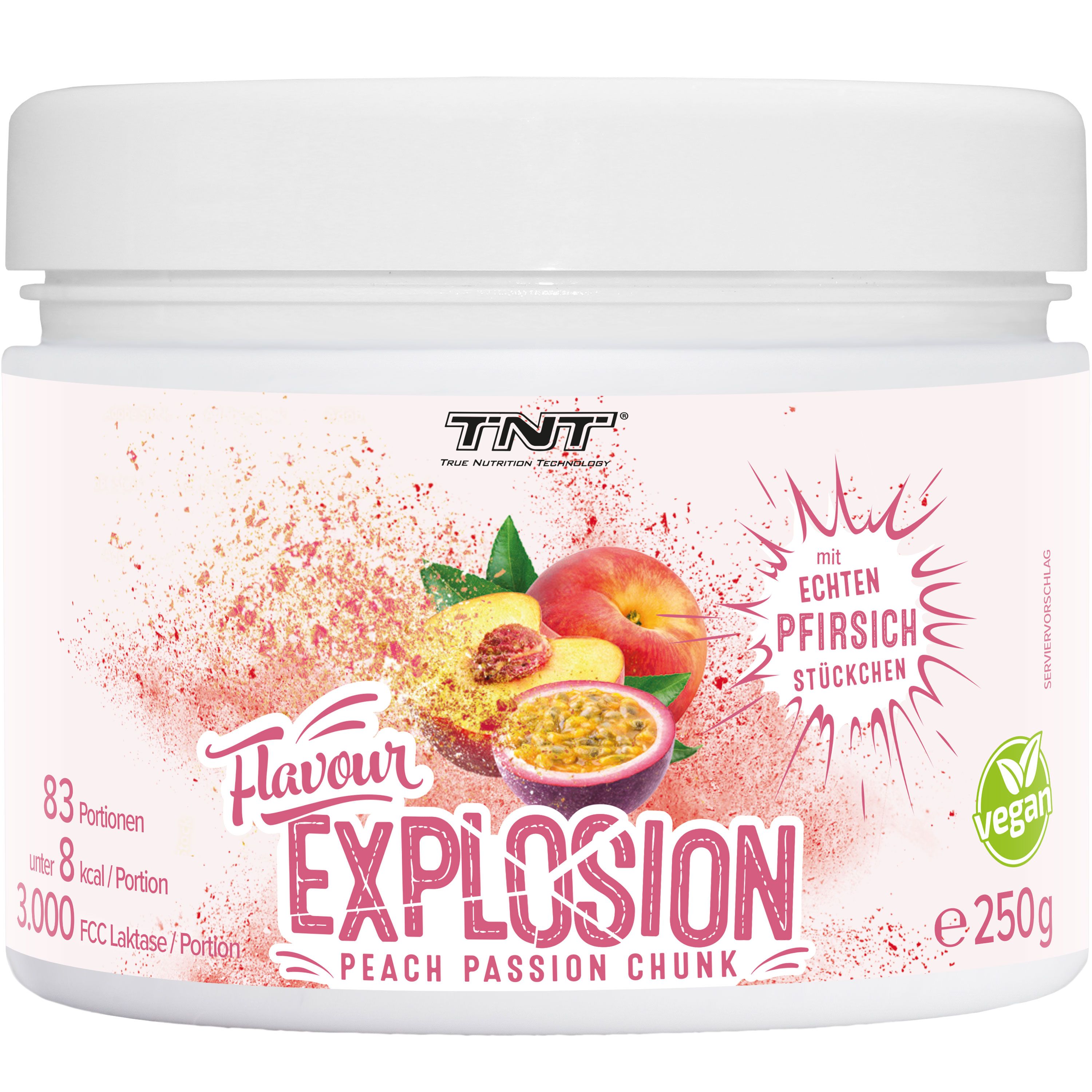 TNT Flavour Explosion - genießen ohne schlechtes Gewissen - Peach Passion Fruit