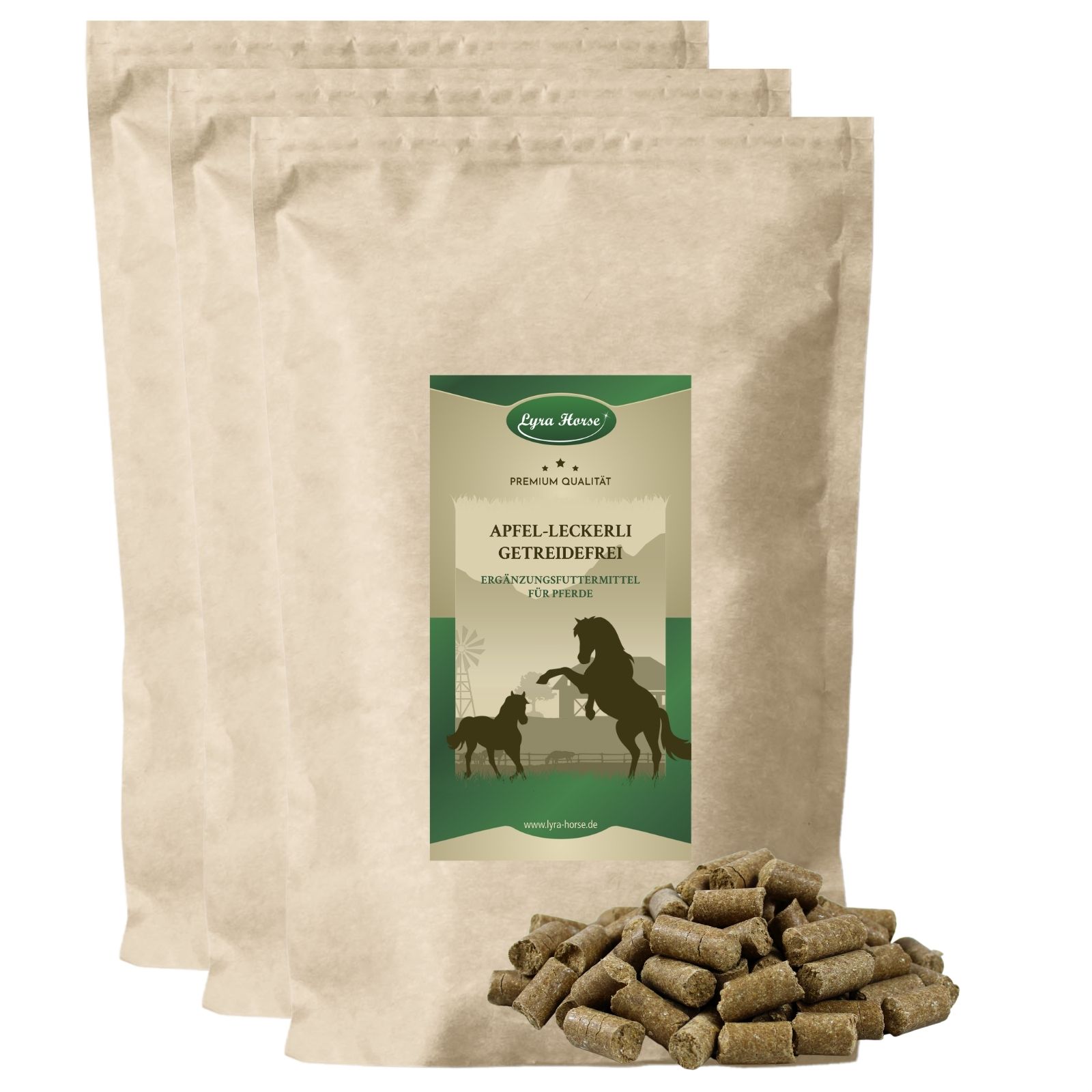 Lyra Horse® Apfel Leckerli 15 kg Futter
