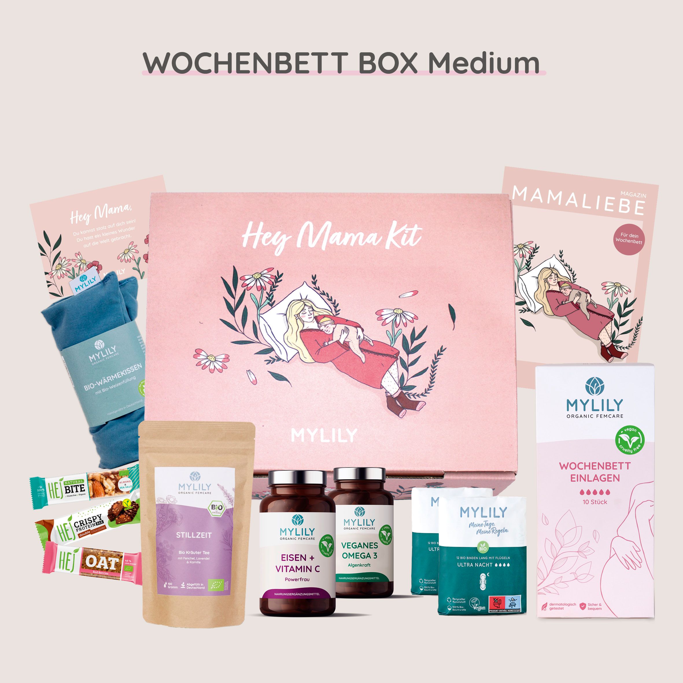 MYLILY Hey Mama Kit - Wochenbettbox Premium