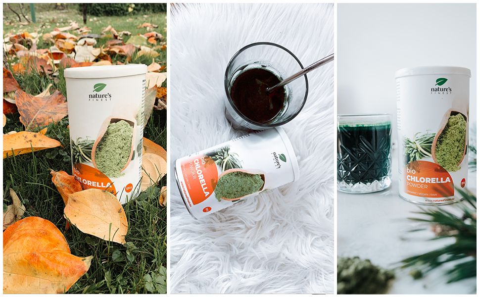 Nature's Finest Chlorella pulver Bio