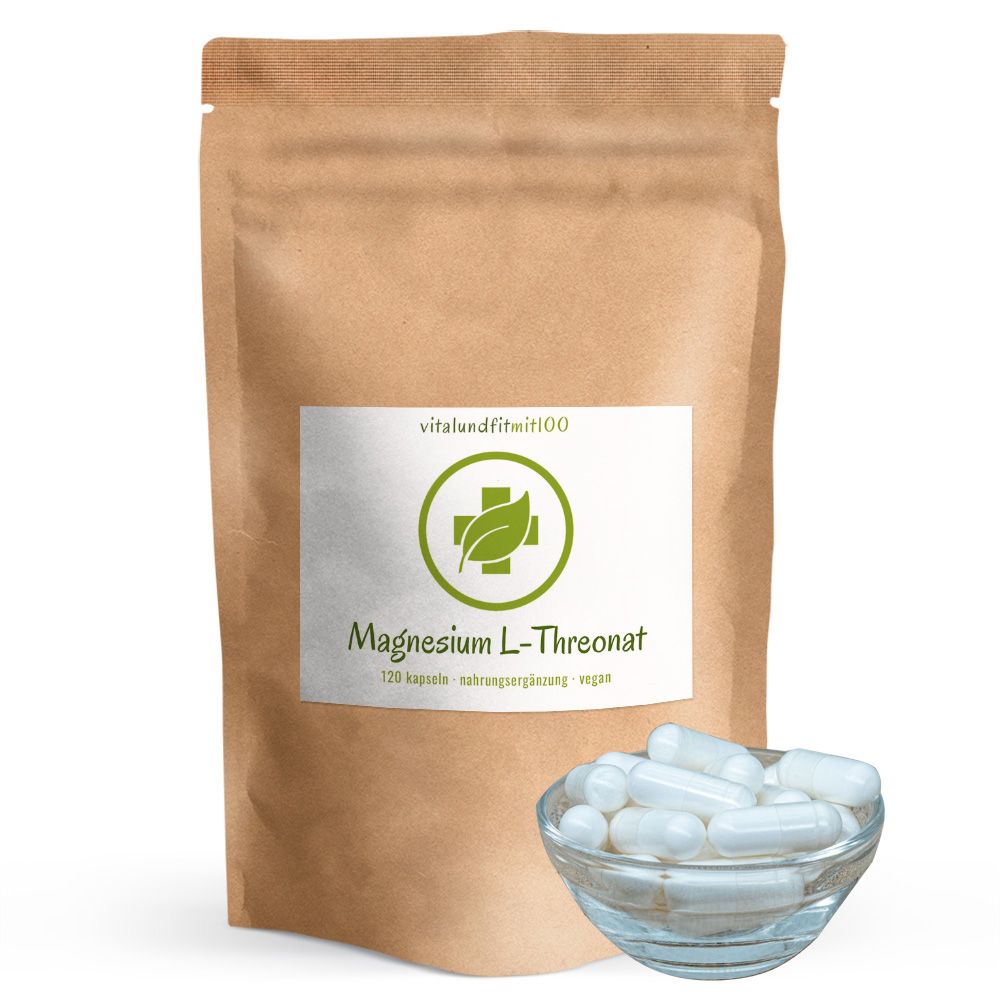 vitalundfitmit100® Magnesium L-Threonat Kapseln 120 St