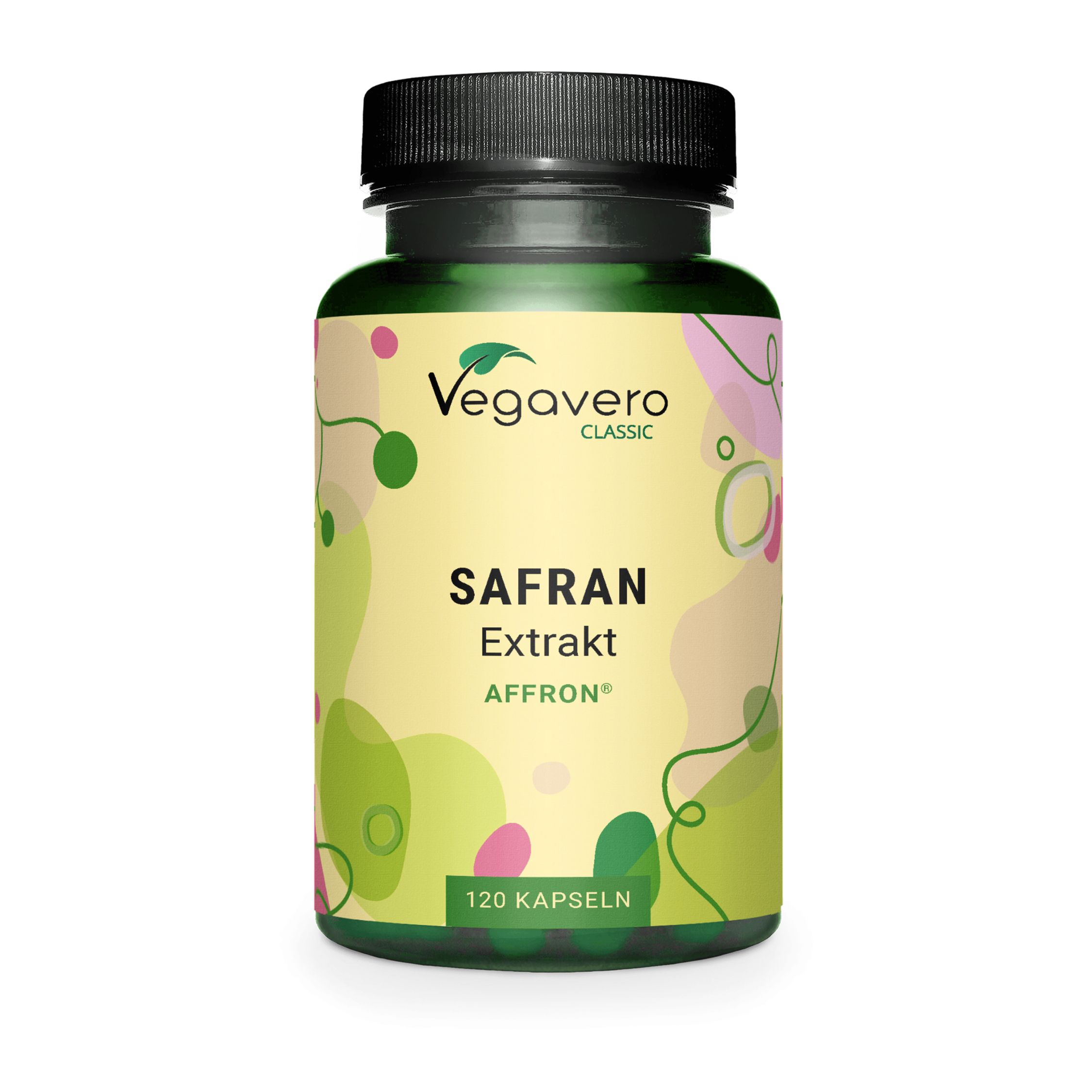 Veggavero Classic Safrane Extrakt Kapseln, 120 Stück.