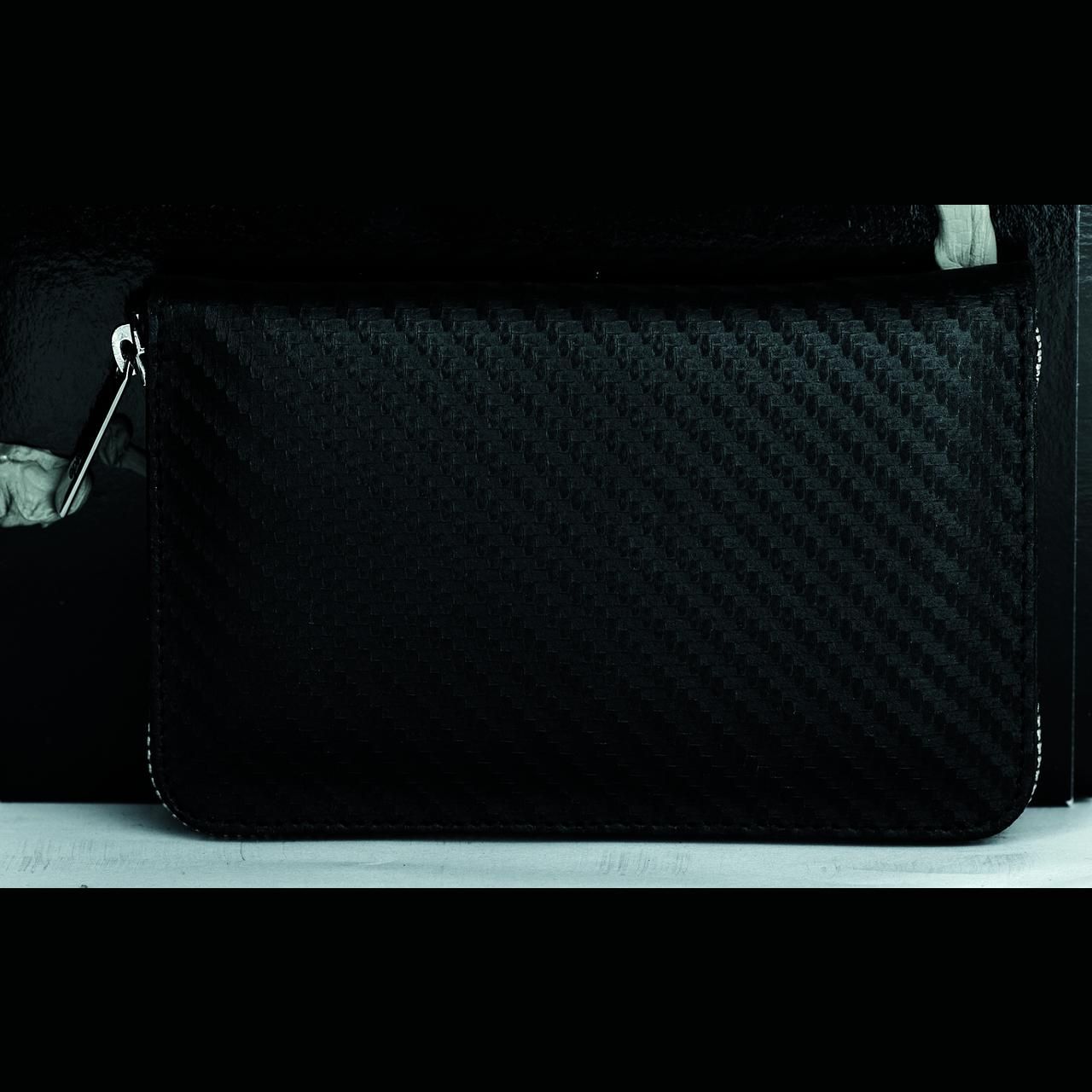 Erbe, Reißverschluss-Etui Carbon, rostfrei