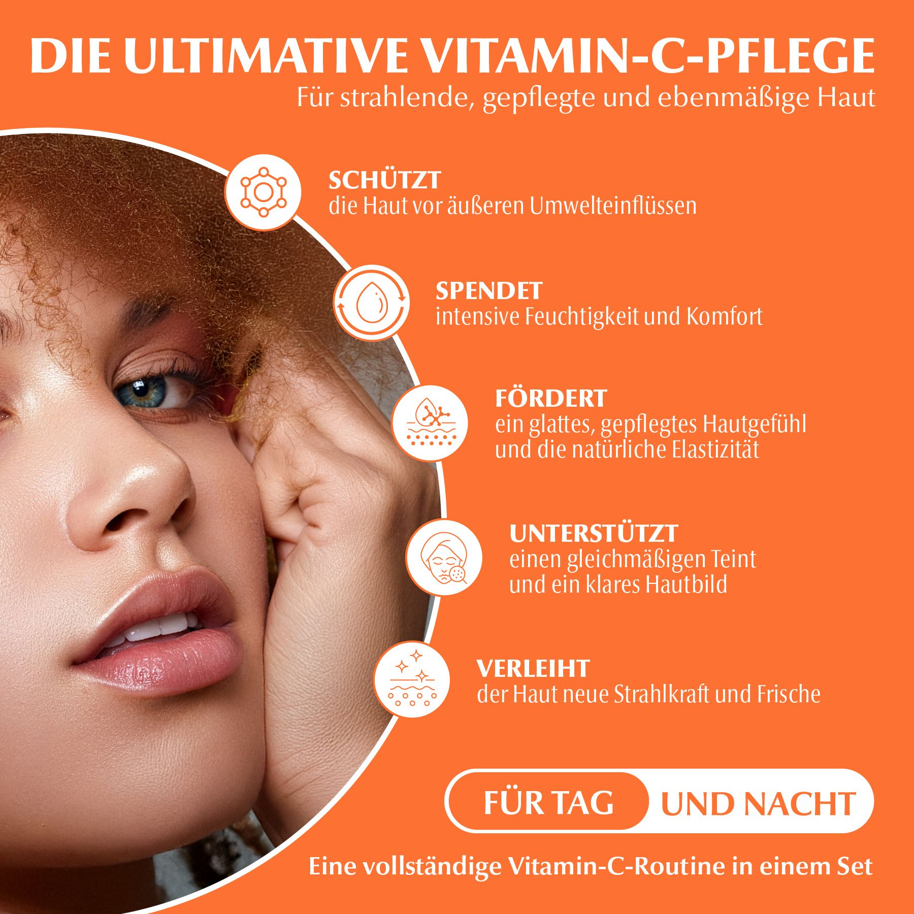 DR RASHEL Gesichtspflege-Set Vitamin C Geschenkbox Serum Creme Masken Toner