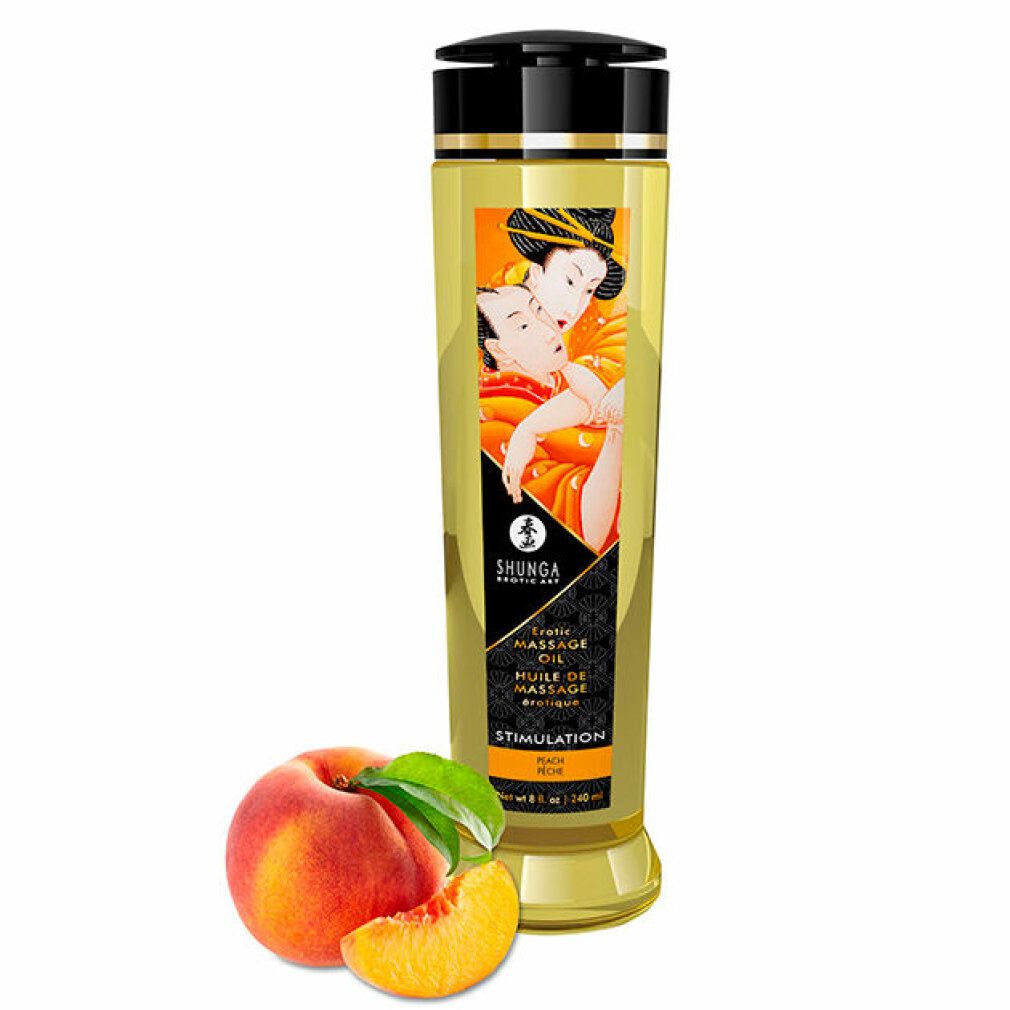 shunga Massage Öl Stimulation (Peach)