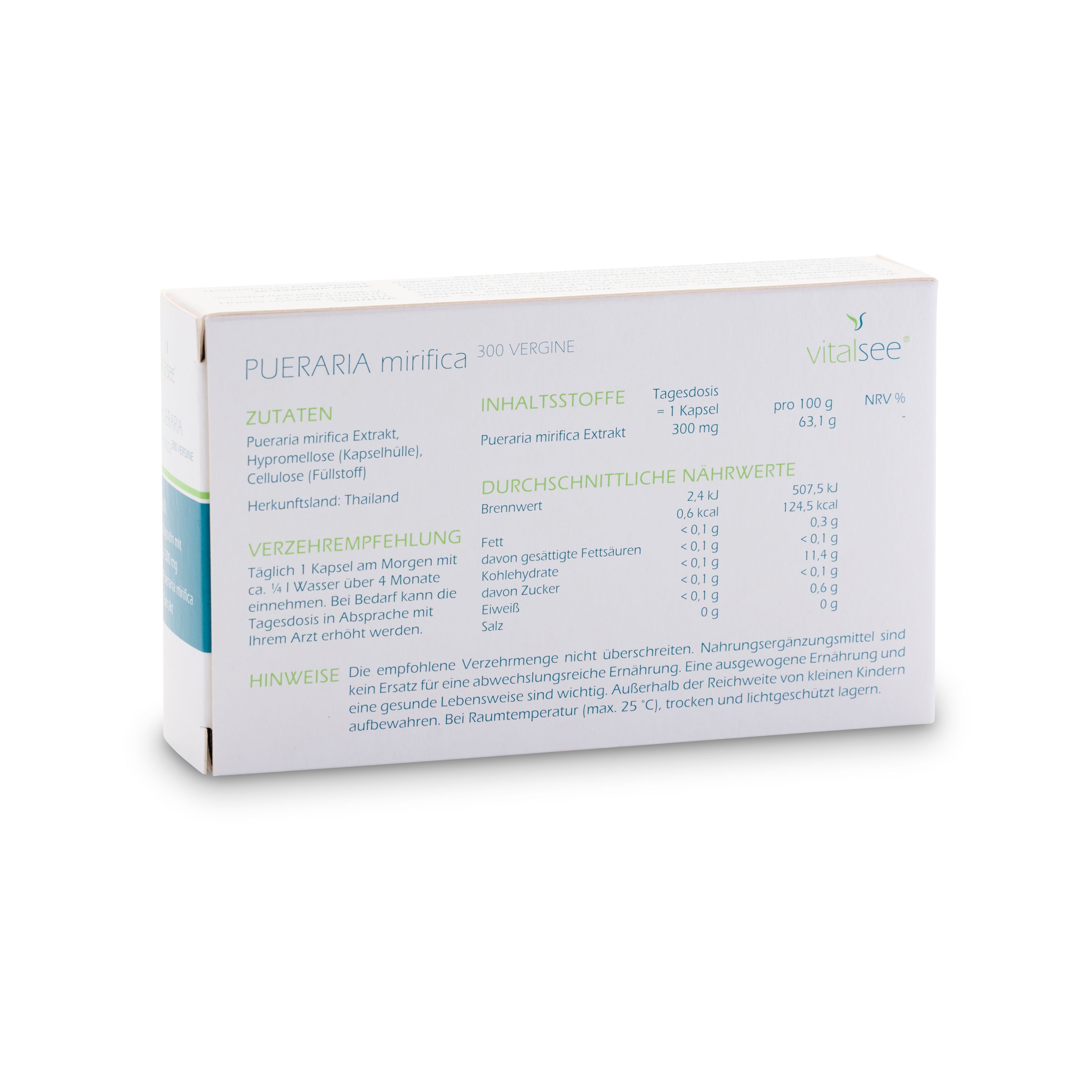 Vitalsee PUERARIA mirifica 300 vergine Extrakt