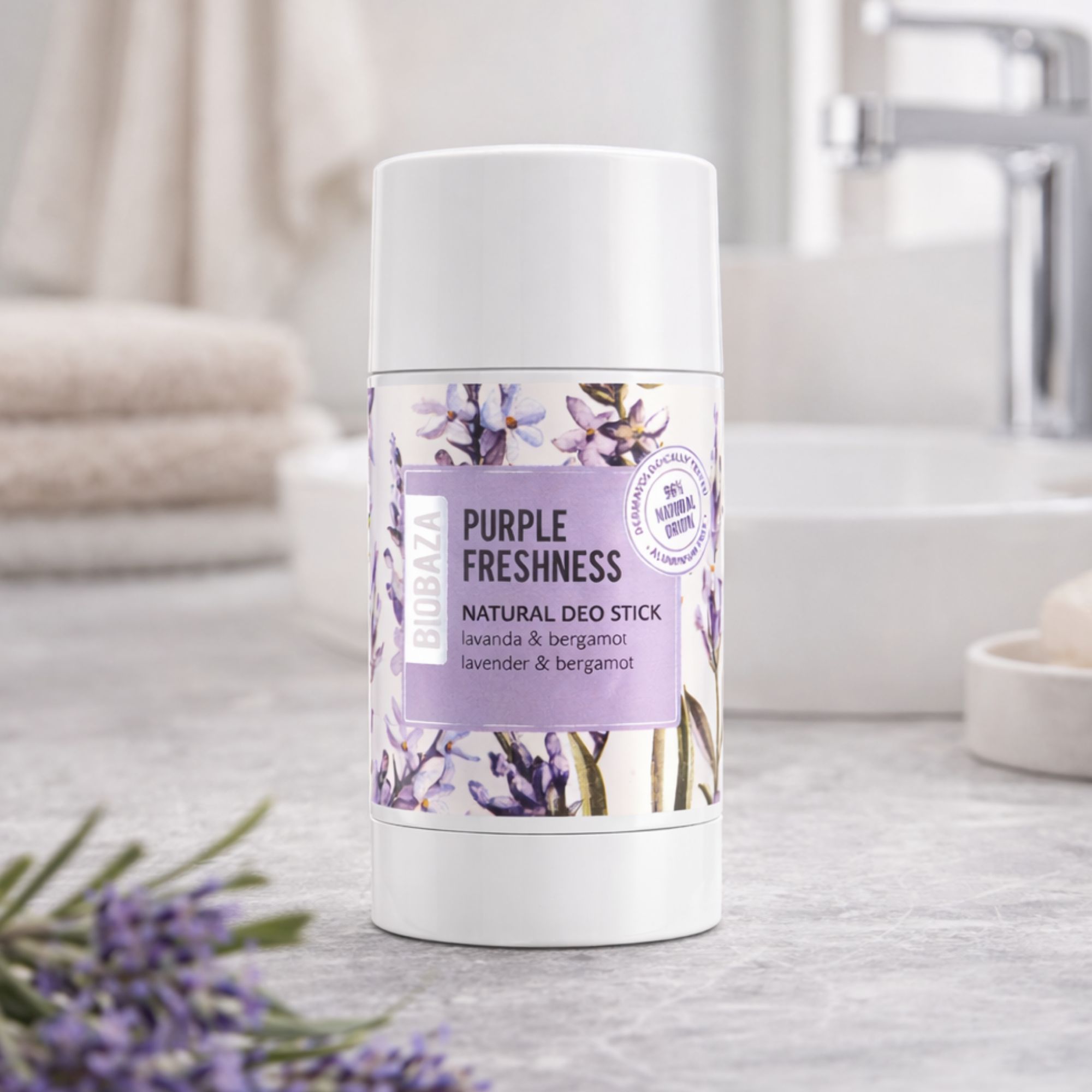 BIOBAZA Purple Freshness Natürlicher Deo Stick