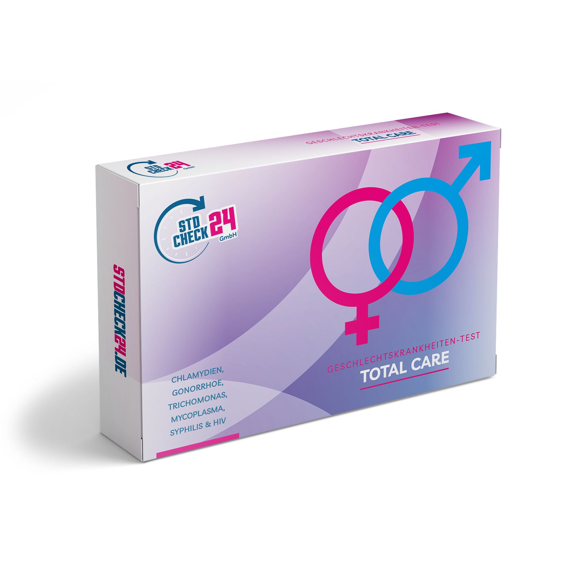 6-in-1-STI-Heimtest für Männer oral auf Chlamydien, Gonorrhö, HIV und Syphilis. 1 St Test