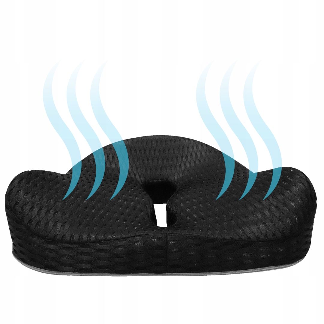 Medi Sleep Orthopädisches Sitzkissen Schwarz-Grau