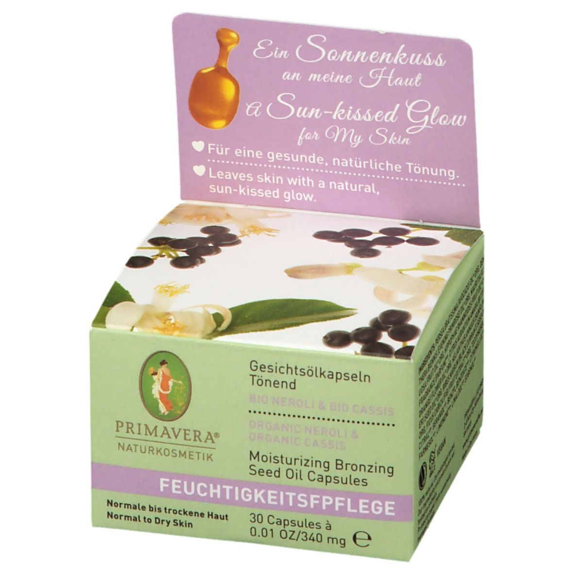 PRIMAVERA® Gesichtsölkapseln tönend bio Neroli-Cassis