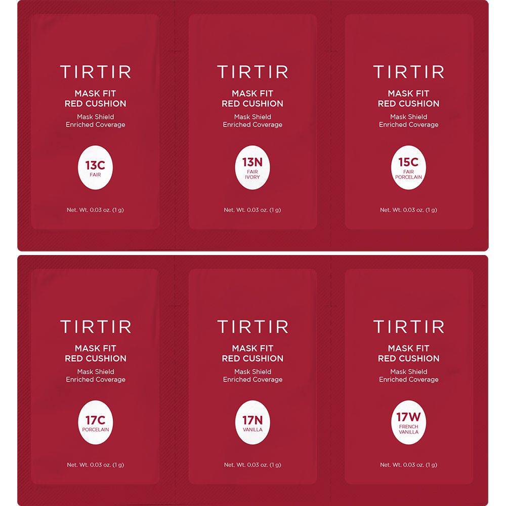 TIRTIR Mask Fit Red Cushion 6 colors kit 13C-17W