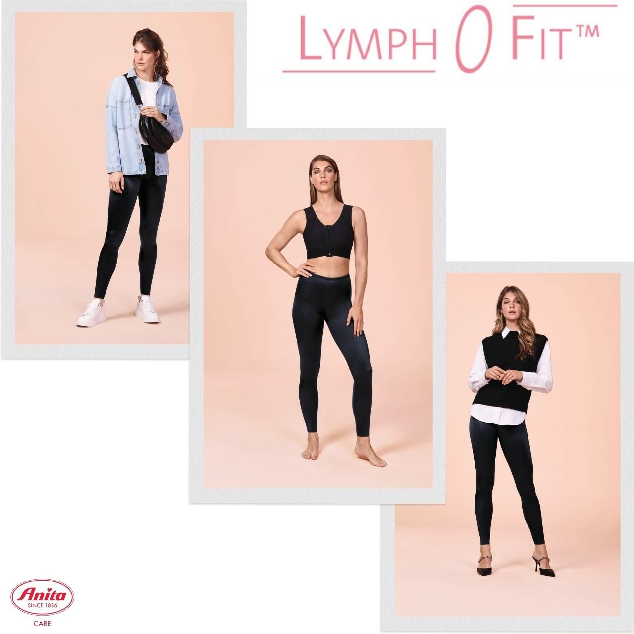 Lymph O Fit leichte Kompressionshose schwarz Gr 80