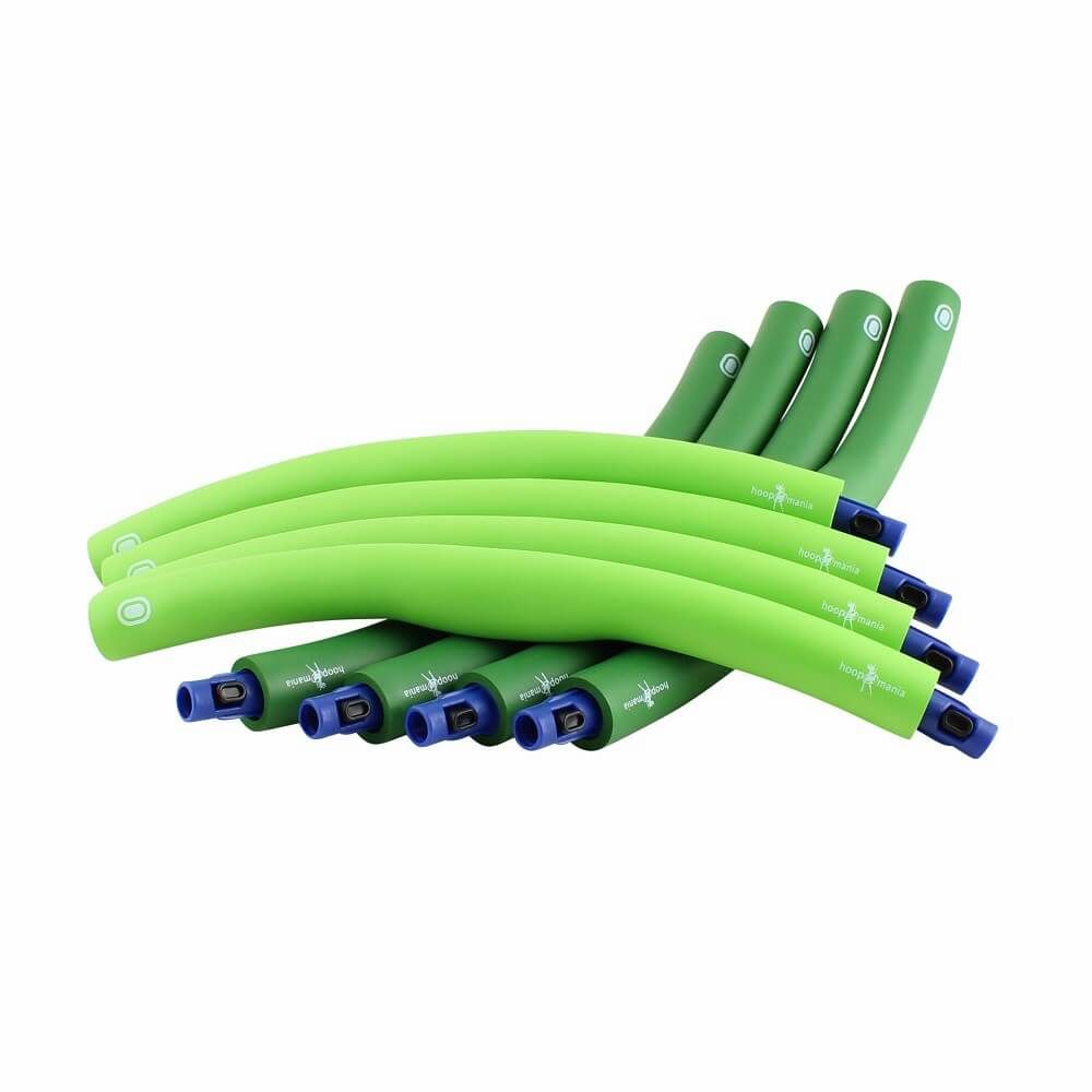 Hoopomania Light Hoop Hellgrün/Dunkelgrün Schaumstoff-Hula-Hoop, 1,2 kg, Ø 100 cm