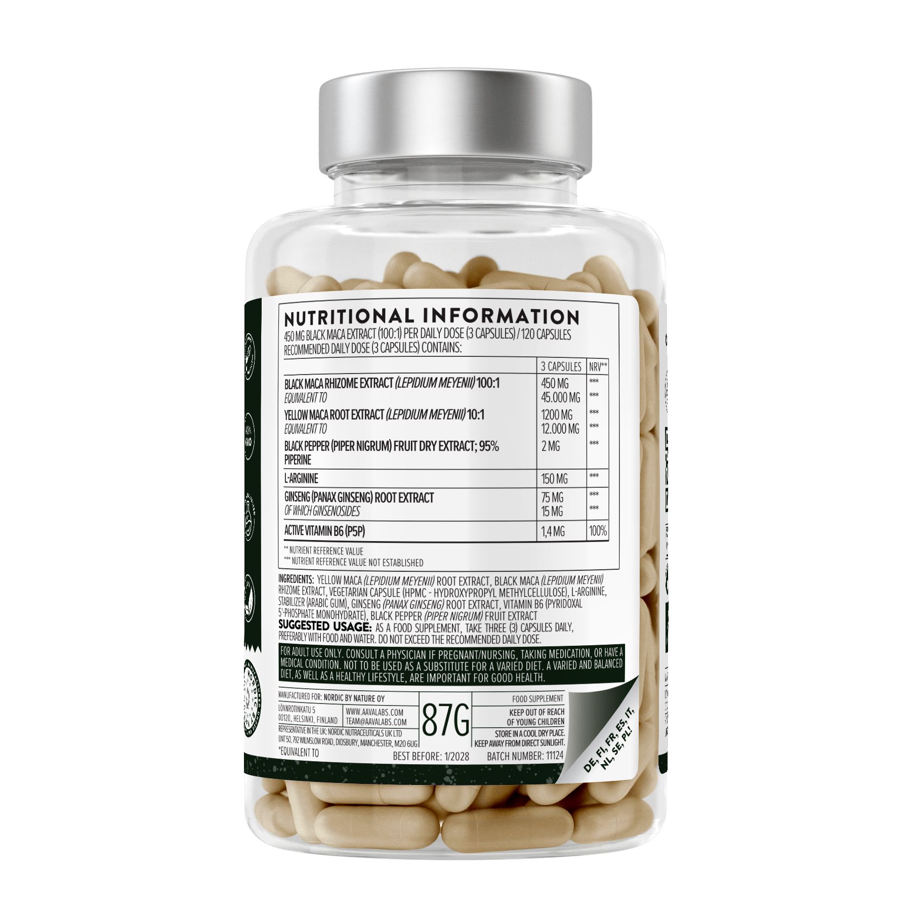 Aavalabs Maca Root Complex