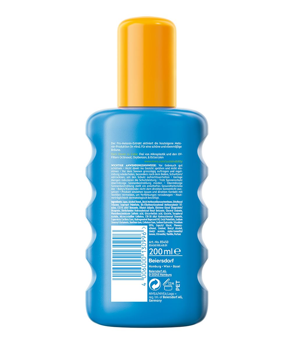 NIVEA SUN Schutz & Bräune Sonnenspray LSF 50