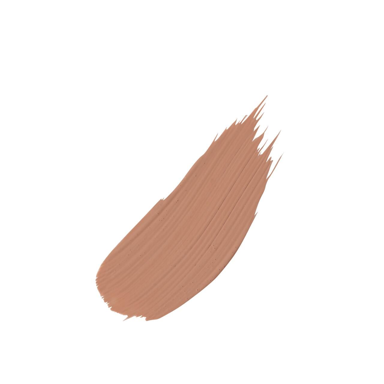 Hautfarbene Make-up-Probe. Pinselstrich mit rauer Textur. Auf weißem Hintergrund.