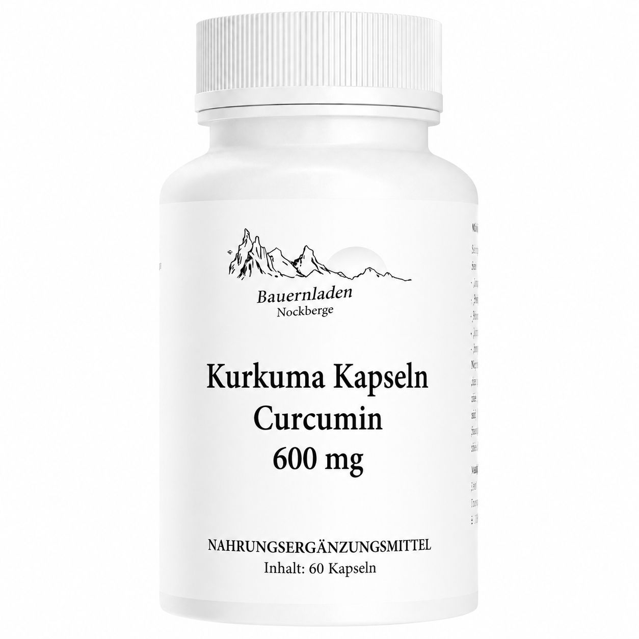 Bauernladen Nockberge | Kurkuma Kapseln - Curcumin 600 mg 1x60 St