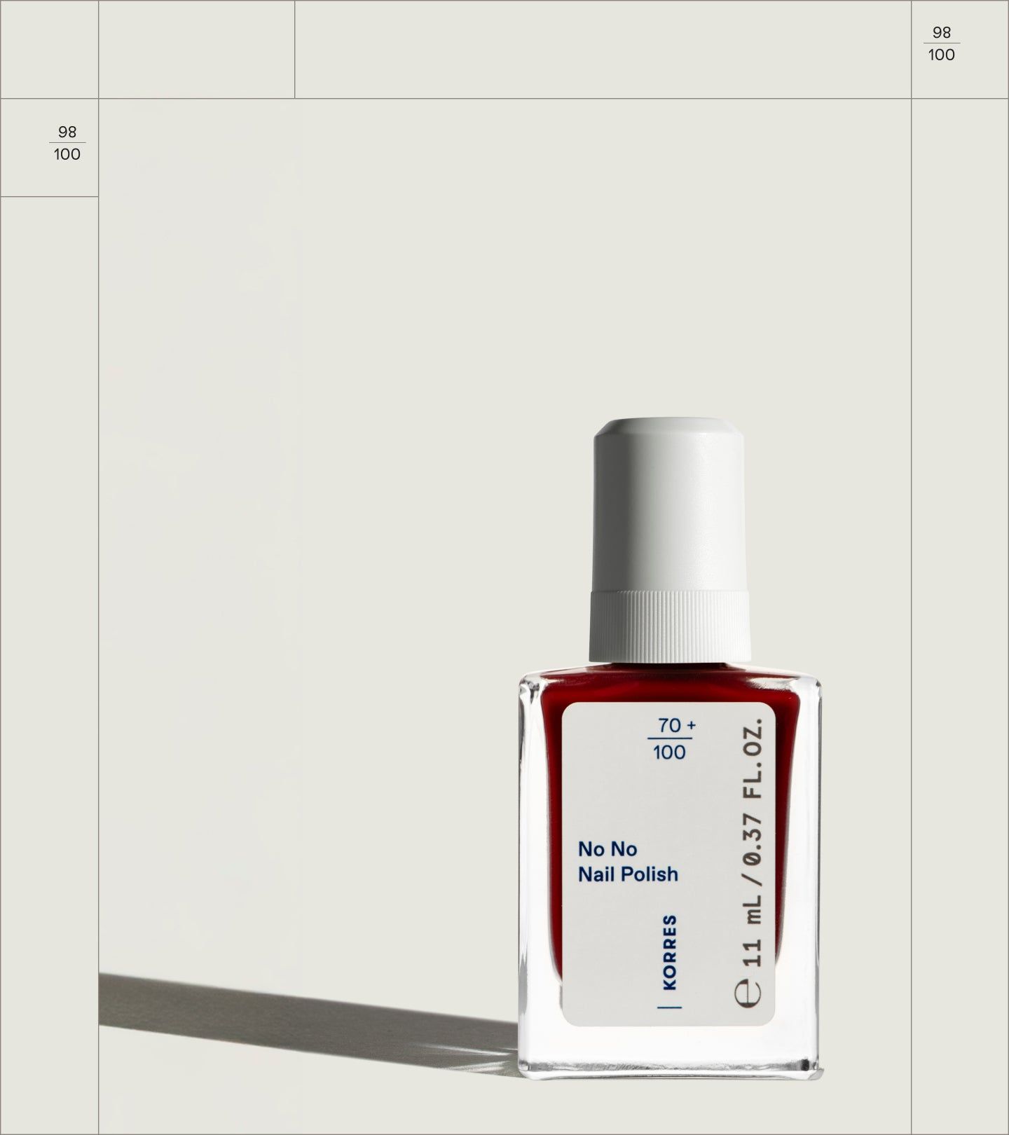Korres No Nail Polish 57 wine red 11 ml Flaschen