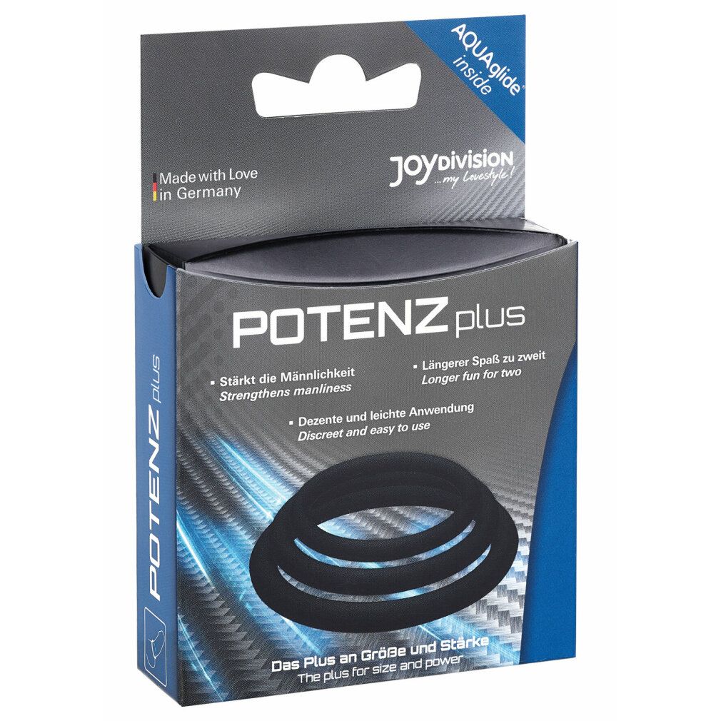 JOYDIVISION POTENZ plus Penisring black 3er Set