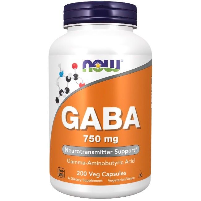 Now Foods Gaba 750 mg 200 Pc