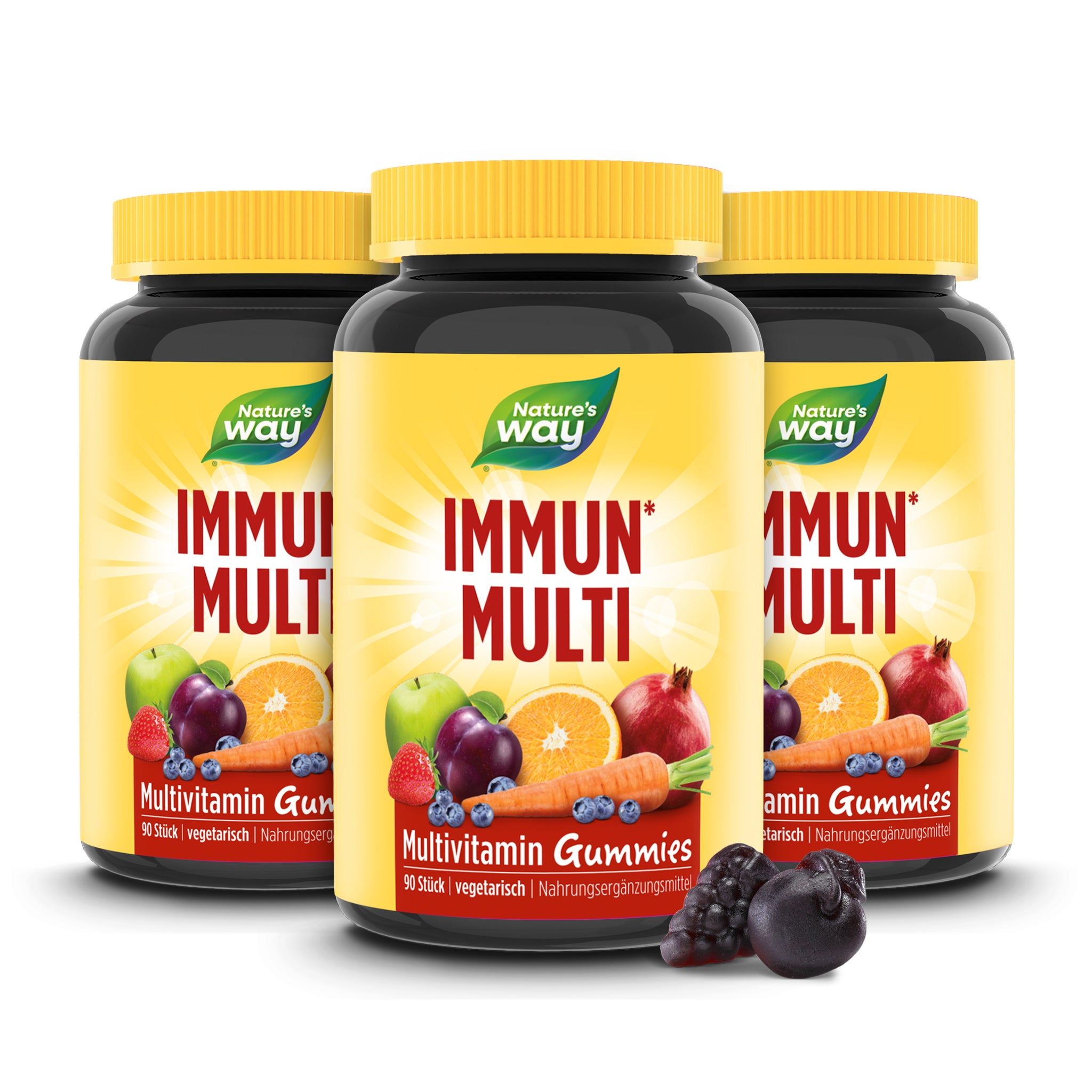 Nature's Way Immun Multivitamin Gummies - Mit Vitamin A, C, D & Zink fürs Immunsystem