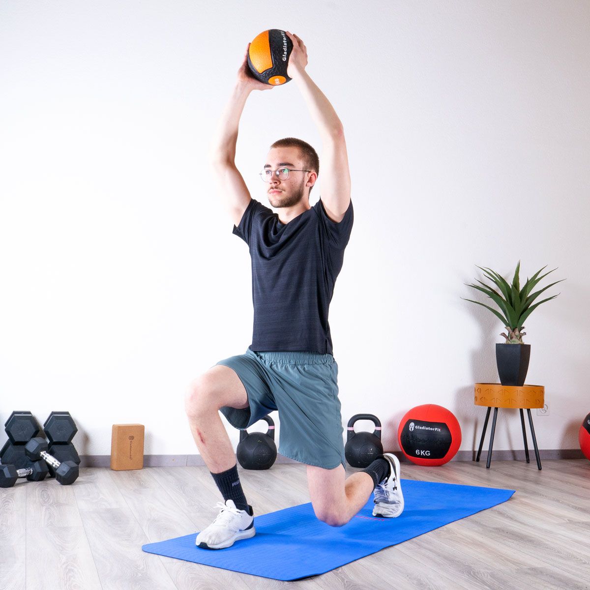 Ballastball Medizinball aus strapazierfähigem Gummi "Medicine Ball"