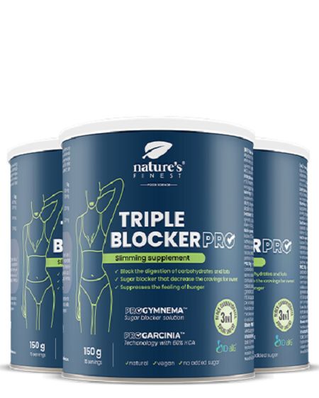 Nature's Finest Triple blockerPRO, 3in1 Ergänzung zum Abnehmen und Fettverbrenner