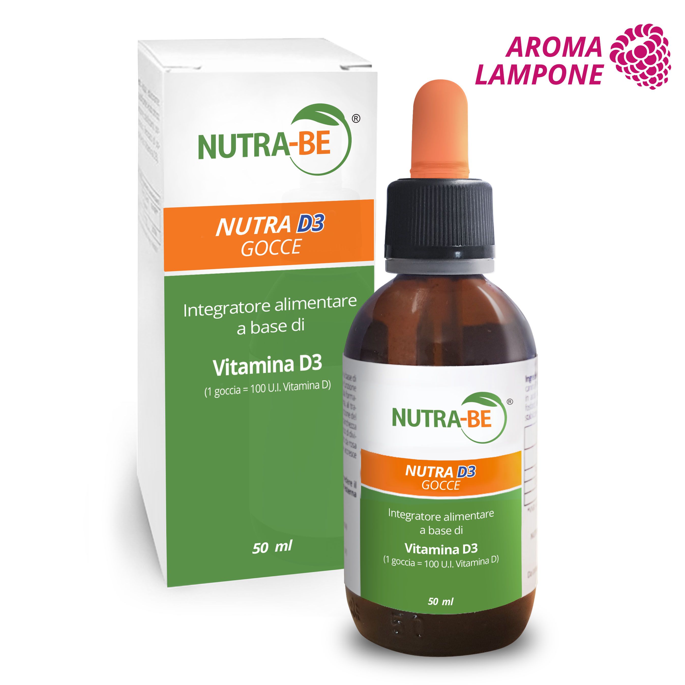 Nutra D3 50 ml - Vitamina D3 Vegetale da Lichene – Ossa, Denti, Muscoli e Sistema Immunitario