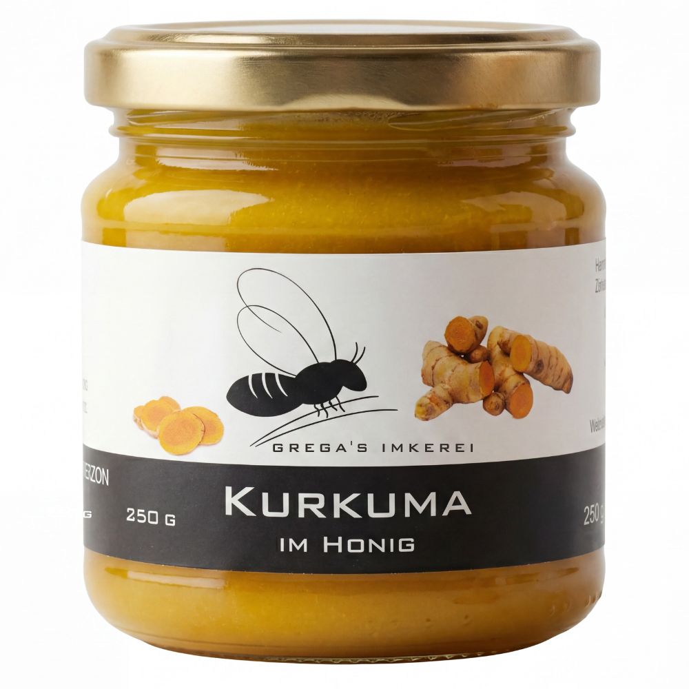 Gregas´s Imkerei Kurkuma im Honig 250 g Zahnpasta