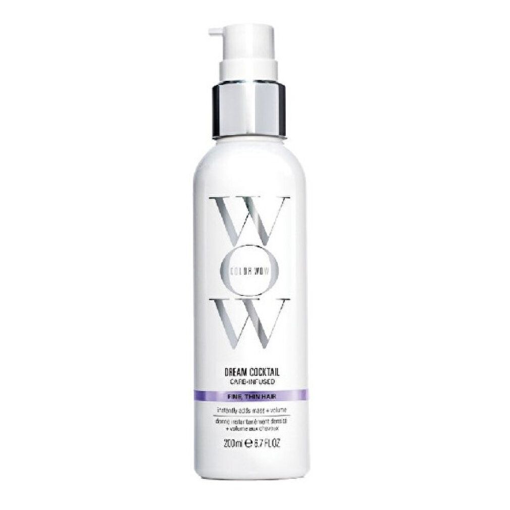 Weiße Flasche mit Pumpe, Color Wow Dream Cocktail Carb-Infused für feines Haar, 200ml.