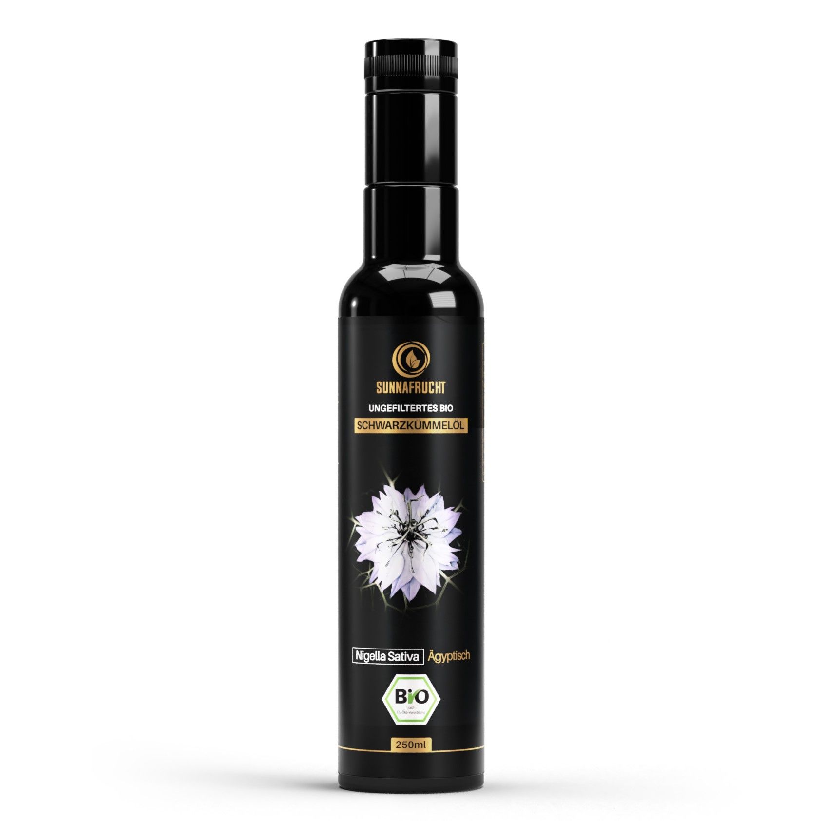 Sunnafrucht® Premium BIO Schwarzkümmelöl 250 ml Öl