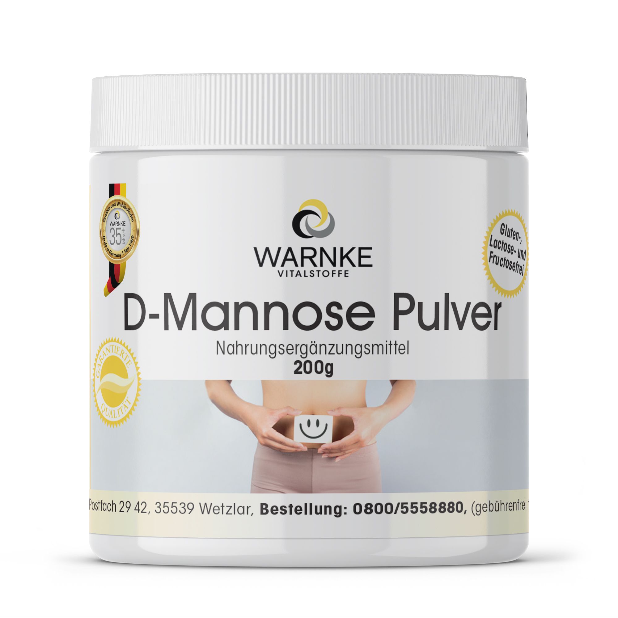 Warnke Vitalstoffe | D-Mannose Pulver 200 g
