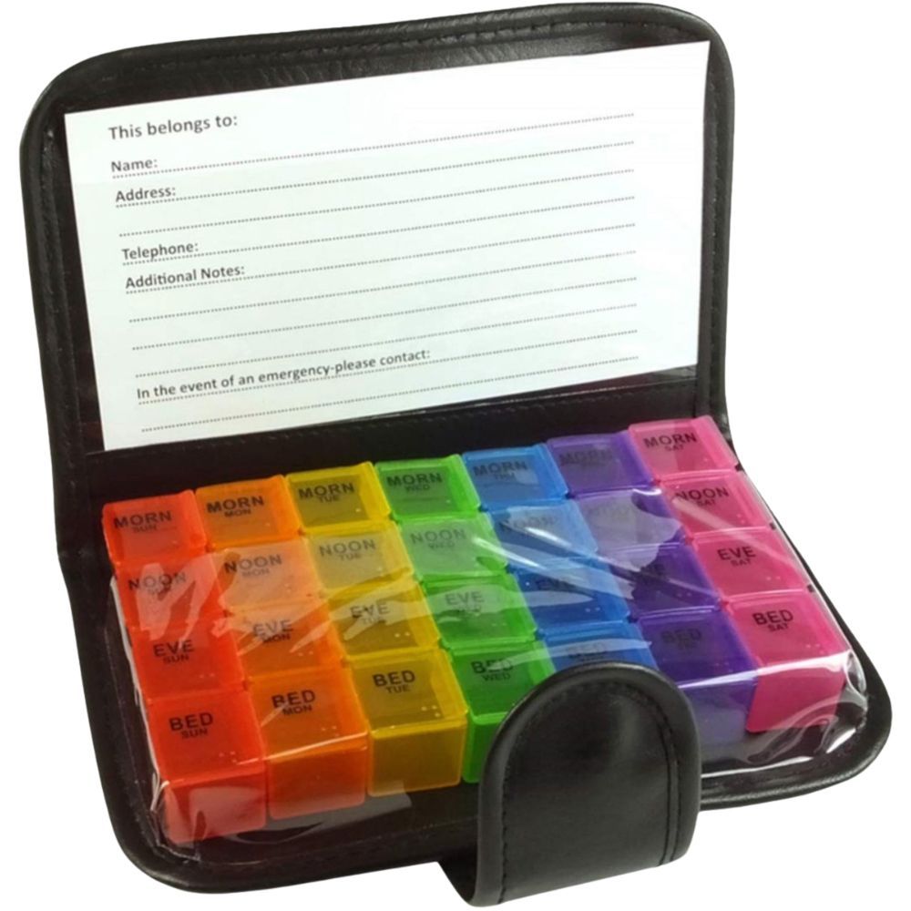 Benson Care Pillendose im Etui für 7 Tage mit 4 Fächer 1 St Set