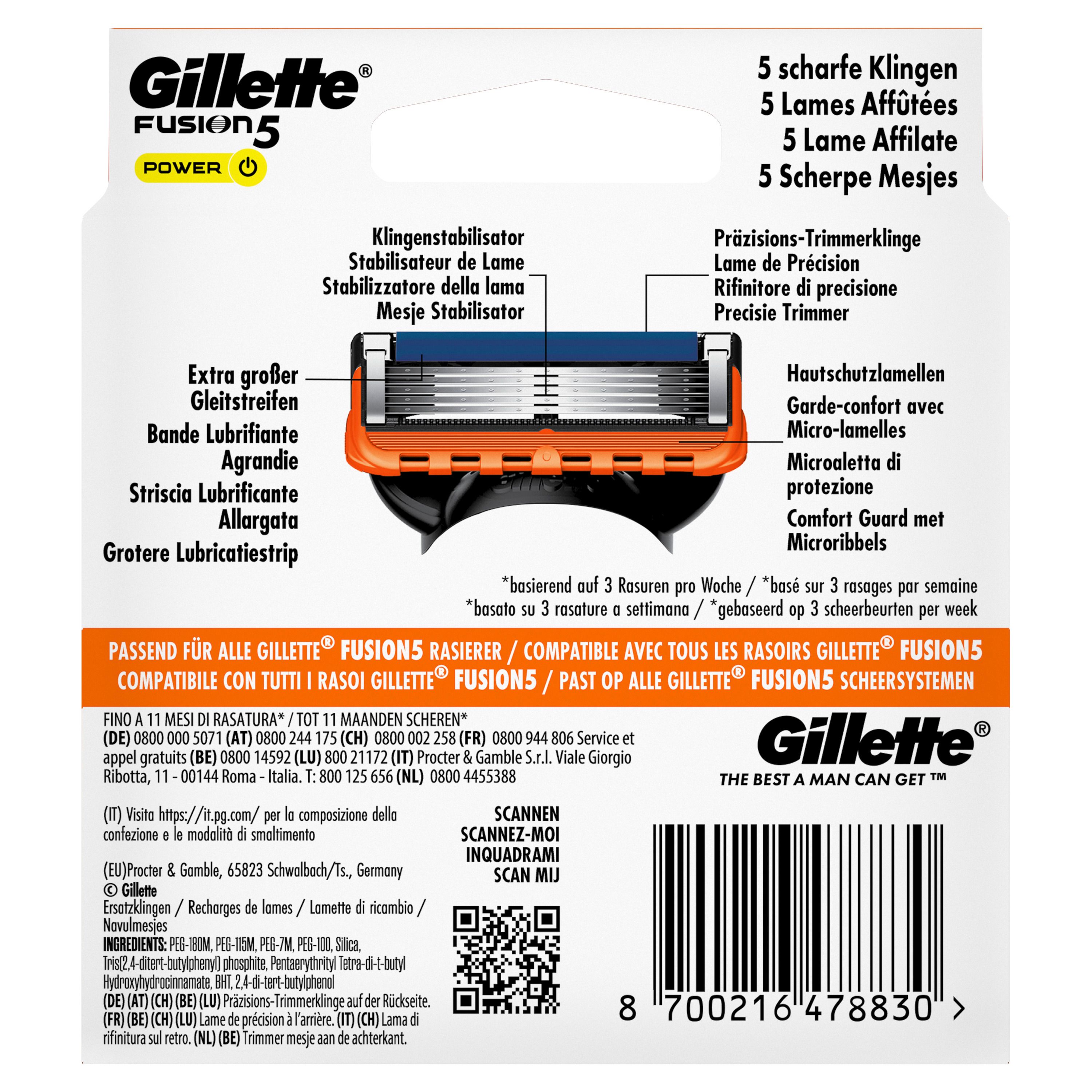 Gillette Fusion5 Power Systemklingen