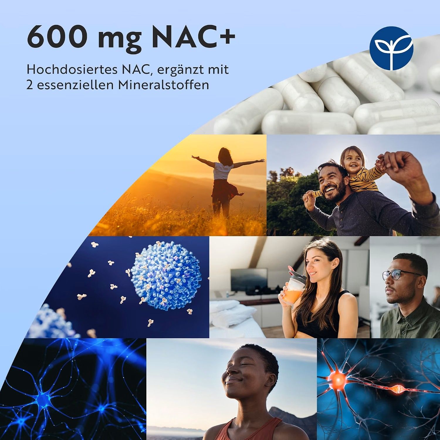 Nutravita NAC+ 600 mg mit Zink und Selen