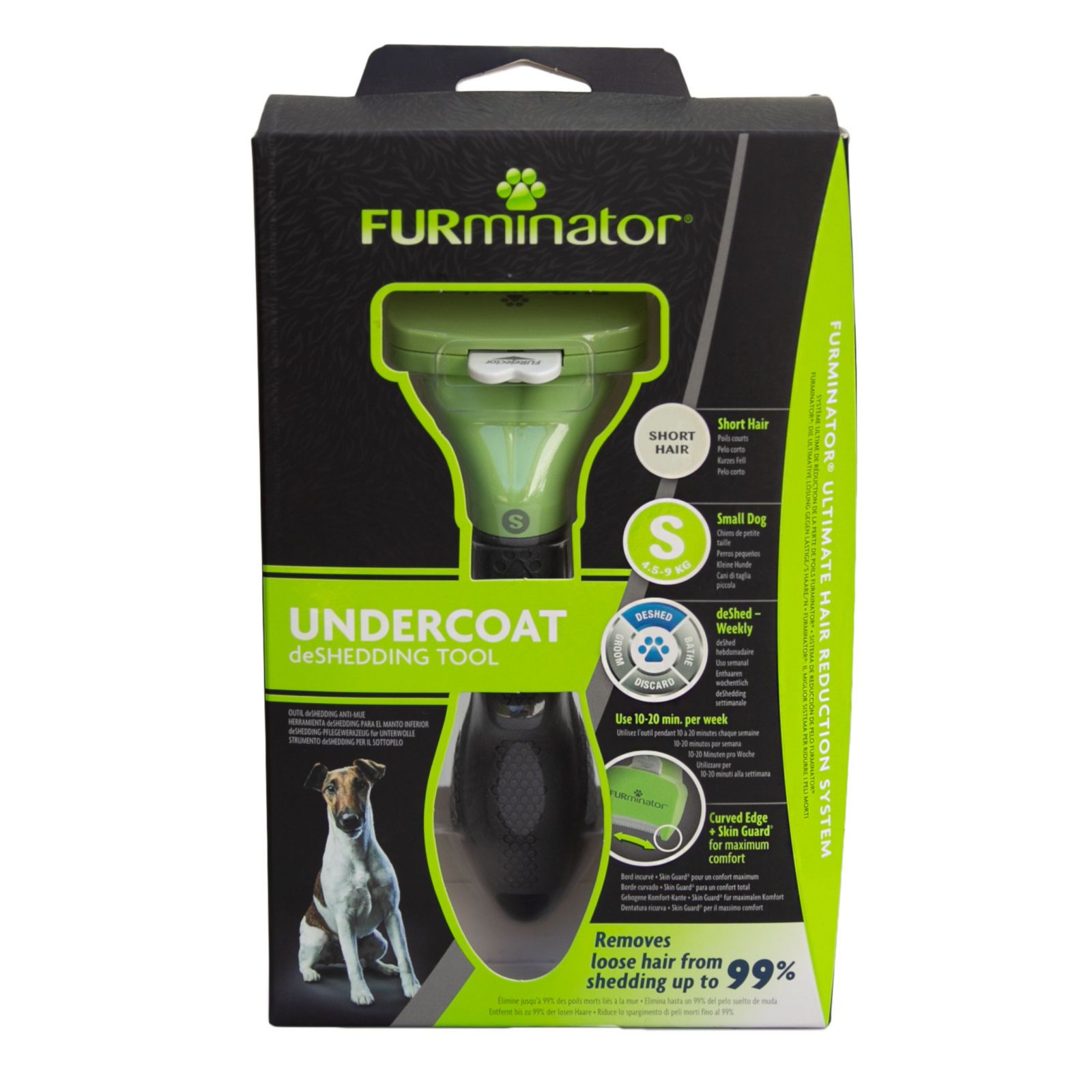 Gr. S Furminator® deShedding - für kurzhaarige Hunde - Hundebürste