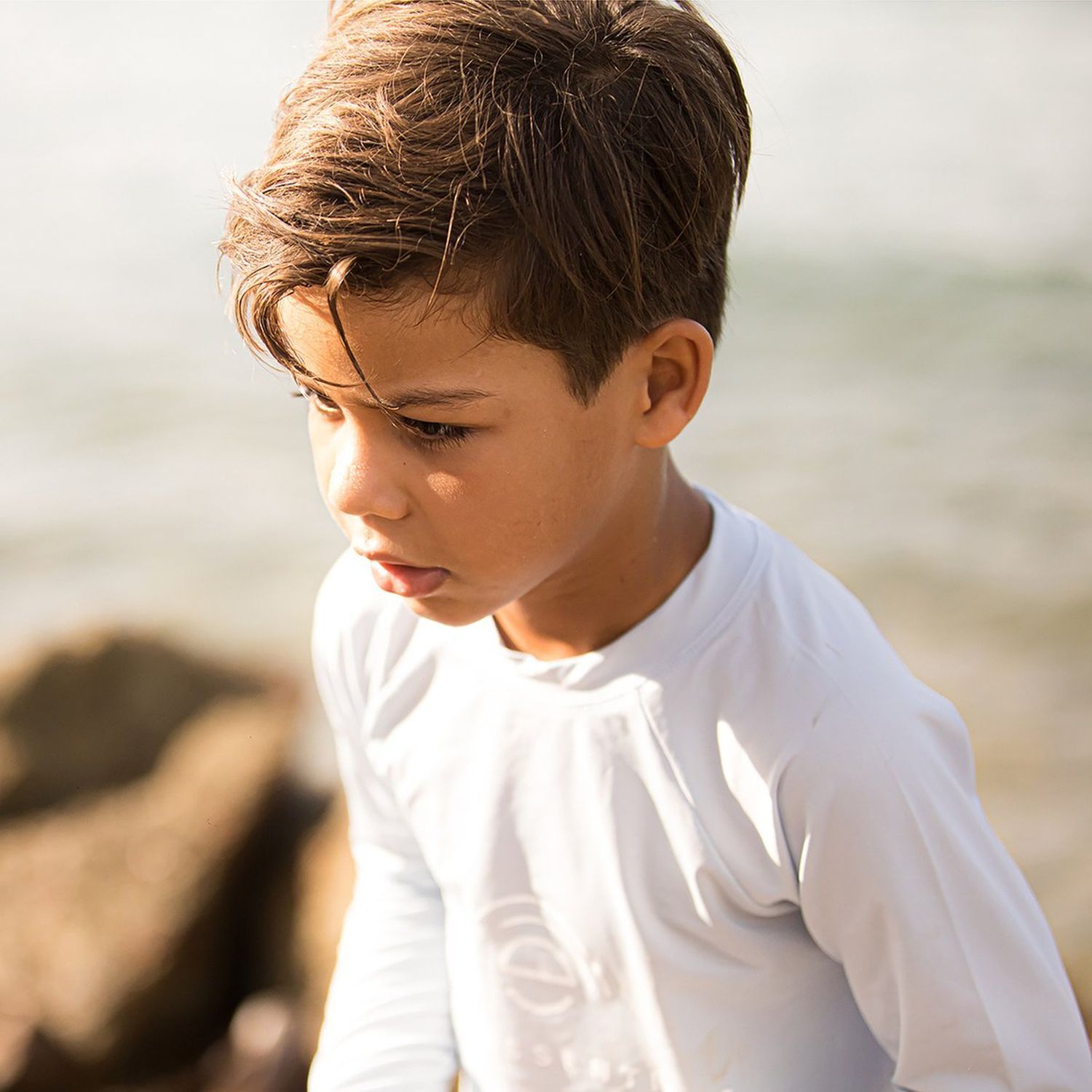 Swim Essentials UV LangarSchwimmshirt für Jungen hell/