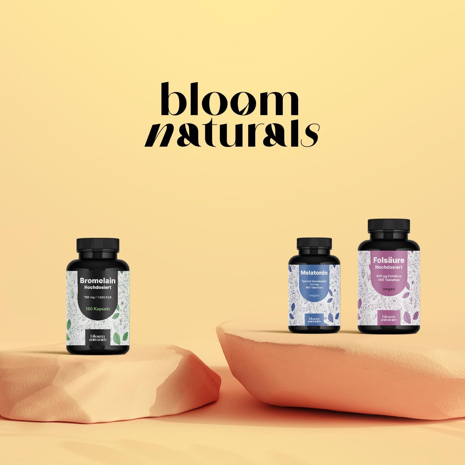 Bloom Naturals Bromelain Kapseln 7500 F.I.P.