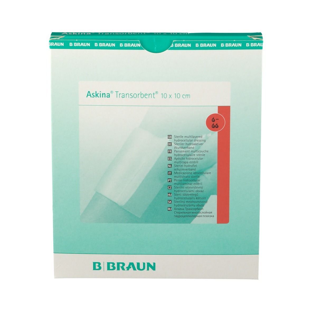 Askina® Transorbent 10 x 10 cm Schaumstoff Wundauflage