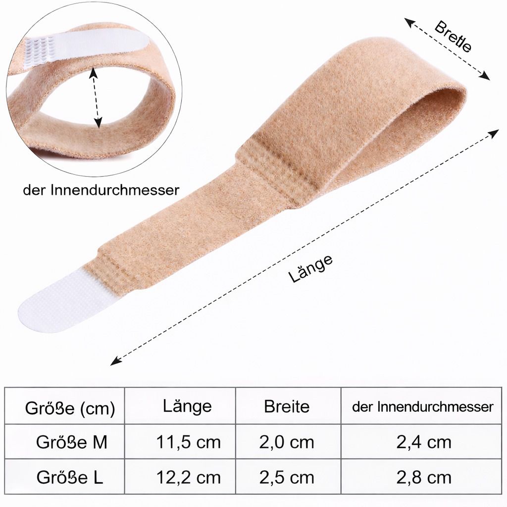 COOL-i Hallux Bandage Set, Schienenbandage & Zehenschutz, weich & flexibel,10 Stk.