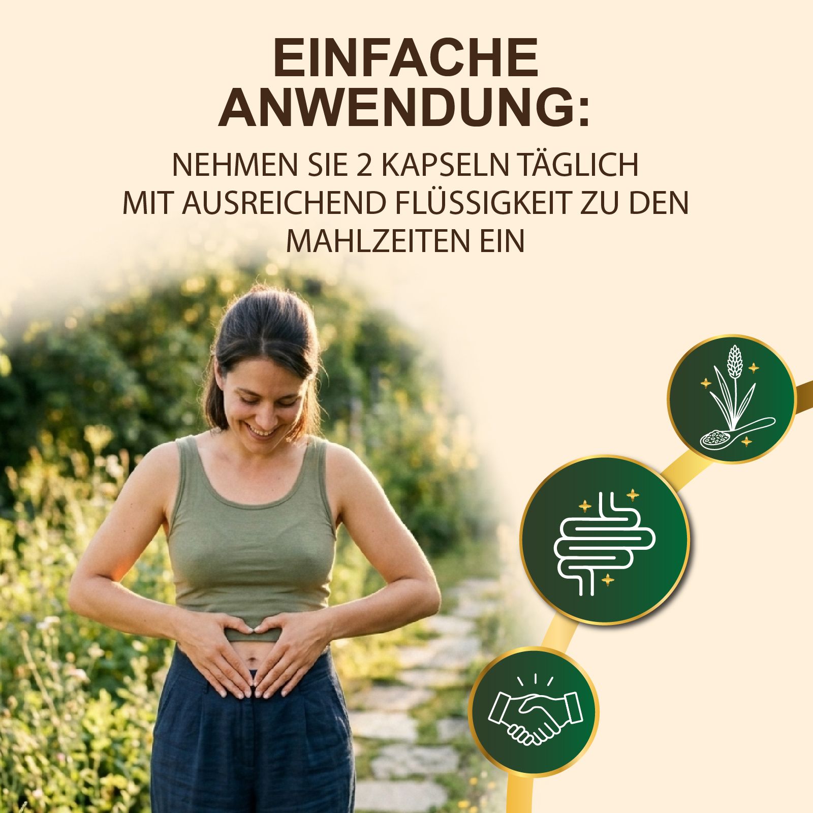 Saint Nutrition® Darm Balance Komplex für Männer & Frauen | Magen- & Darmfreundlich