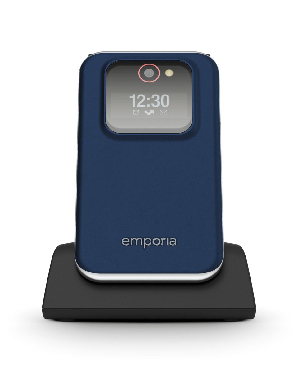 emporia JOY Senioren Klapptelefon Handy blau 128MB 2,8 Zoll 2MP Notruffunktion