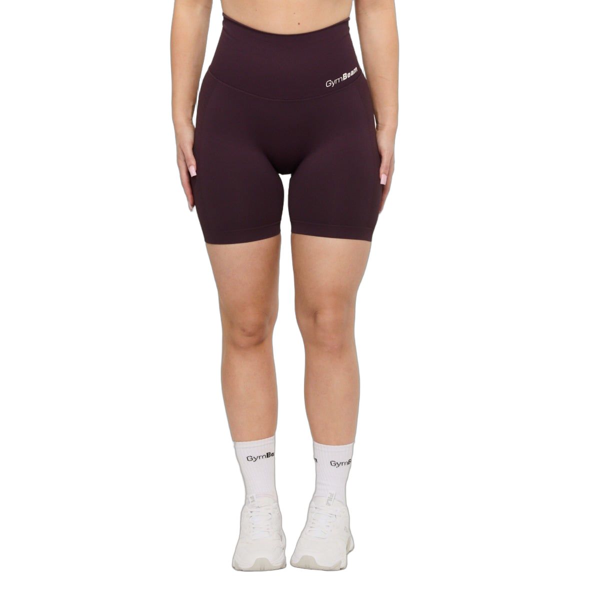GymBeam Shorts Damen slim nahtlos mit hoher Taille in Eclipse