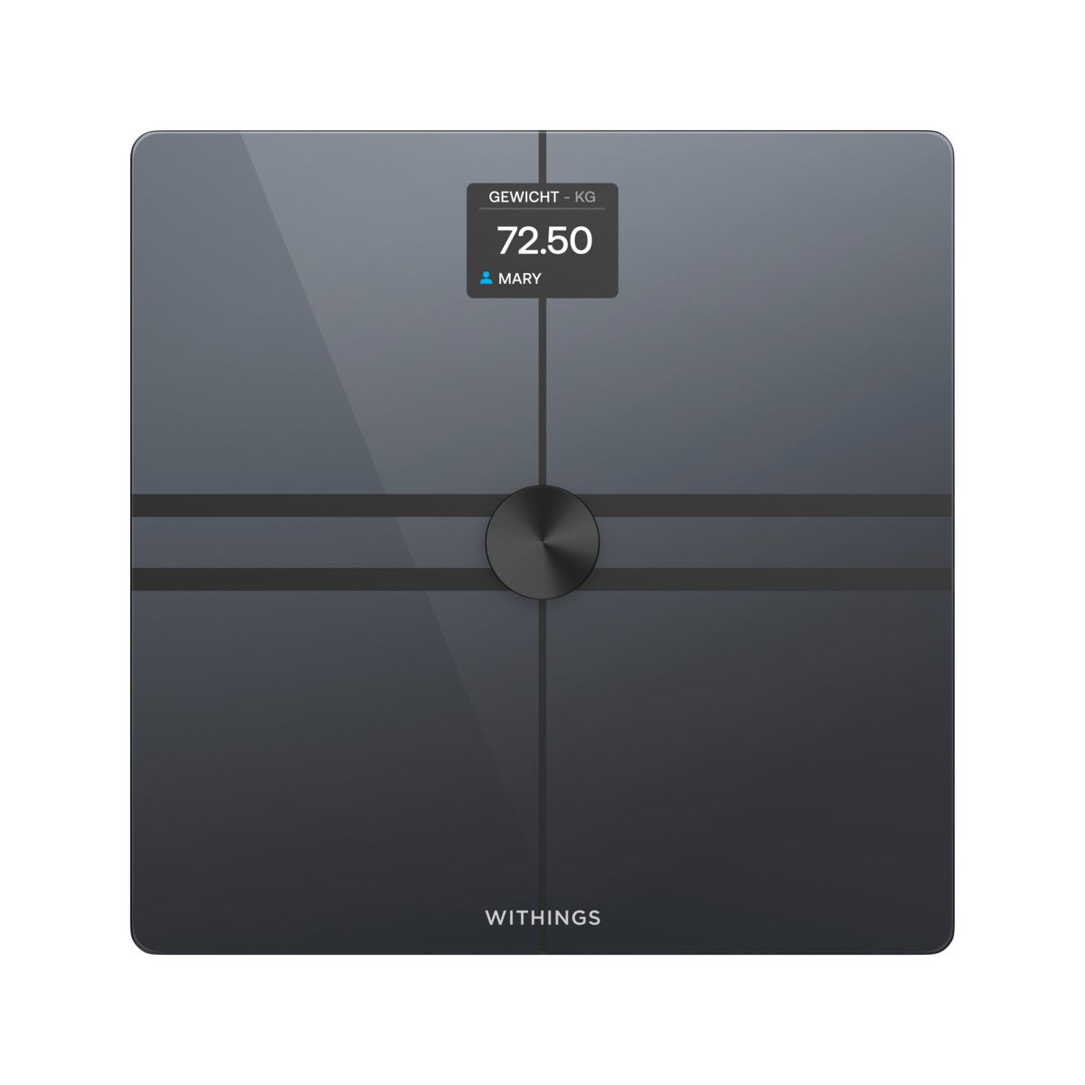 Withings Body Comp schwarz Smarte Körperwaage Personenwaage WLAN Bluetooth