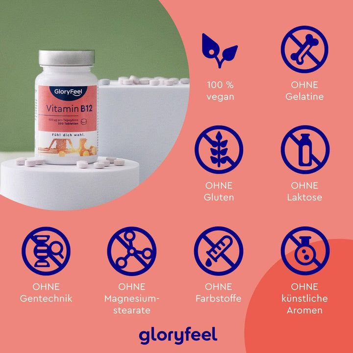 gloryfeel® Vitamin B12 - 500 µg