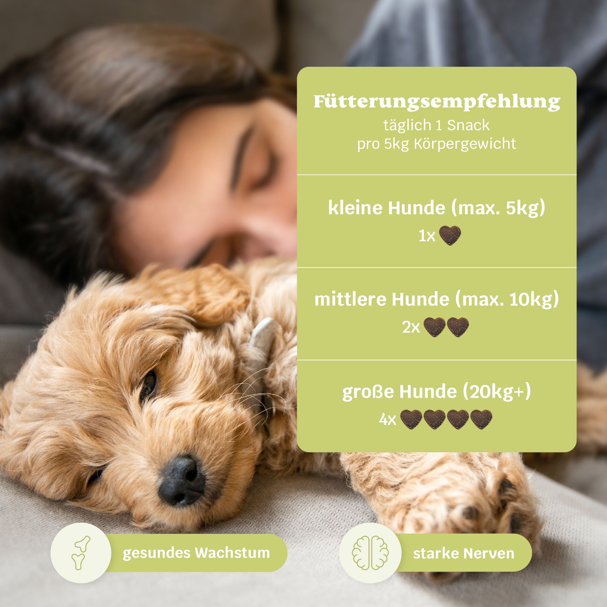 mammaly Puppy Power Welpen Leckerlies, aus natürlichen Zutaten, für gesundes Wachstum