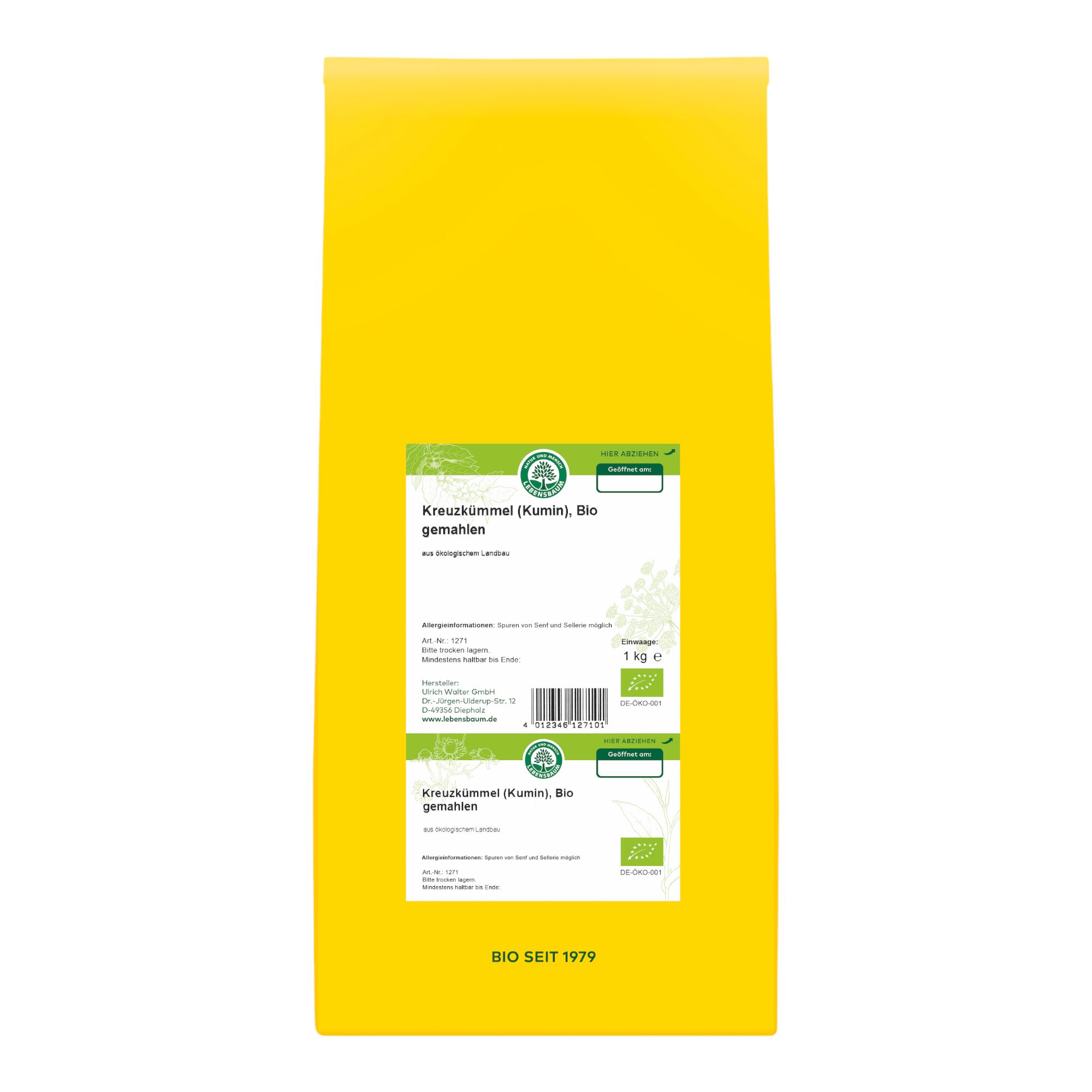 Bio Kreuzkümmel (Cumin) gemahlen 1000 g