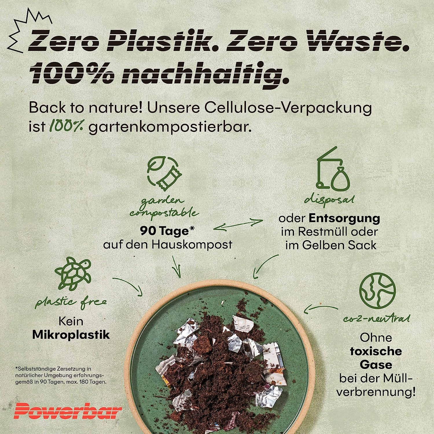 Powerbar True Organic Protein Bar Cocoa-Peanut - Pflanzlicher Proteinriegel + Bio